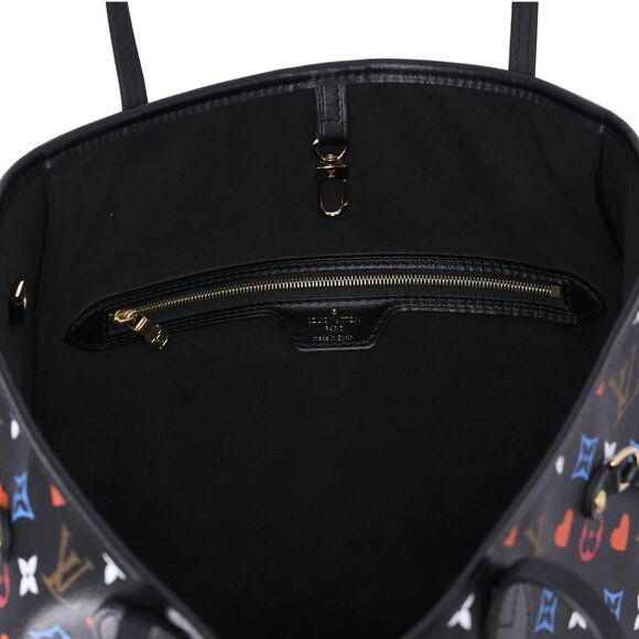 Louis Vuitton Monogram Game On Neverfull MM Black Multicolor - Picture 10 of 10
